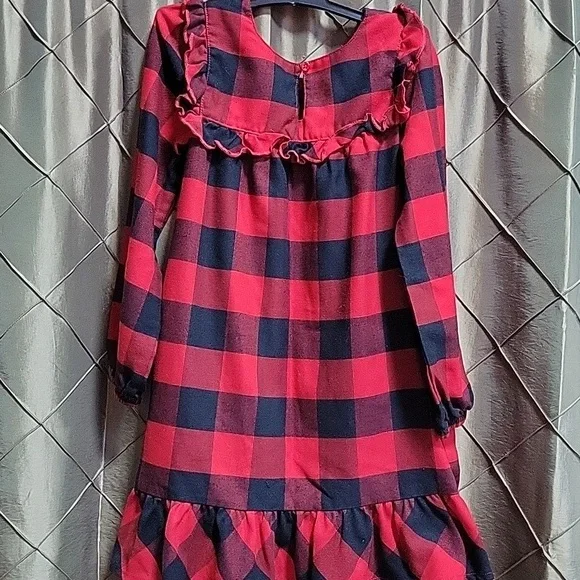 VGUC- Disney Buffalo Plaid Minnie Mouse Flame Resistant Nightgown - Picture 7 of 7